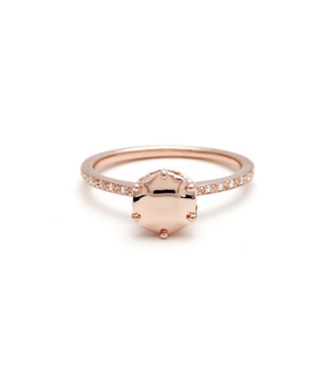 anna sheffield hazeline rose gold solitaire ring