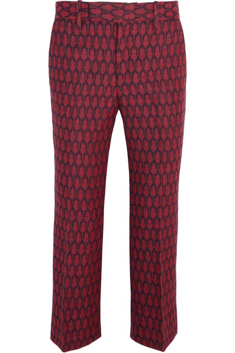 Red, Textile, Human leg, Pattern, Carmine, Maroon, Pocket, Waist, Thigh, Tights, 