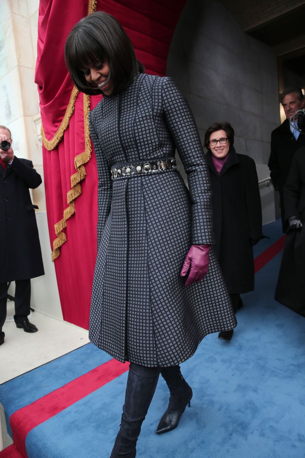 <p>In Thom Browne and J.Crew in 2013<span class="redactor-invisible-space" data-verified="redactor" data-redactor-tag="span" data-redactor-class="redactor-invisible-space"></span></p>