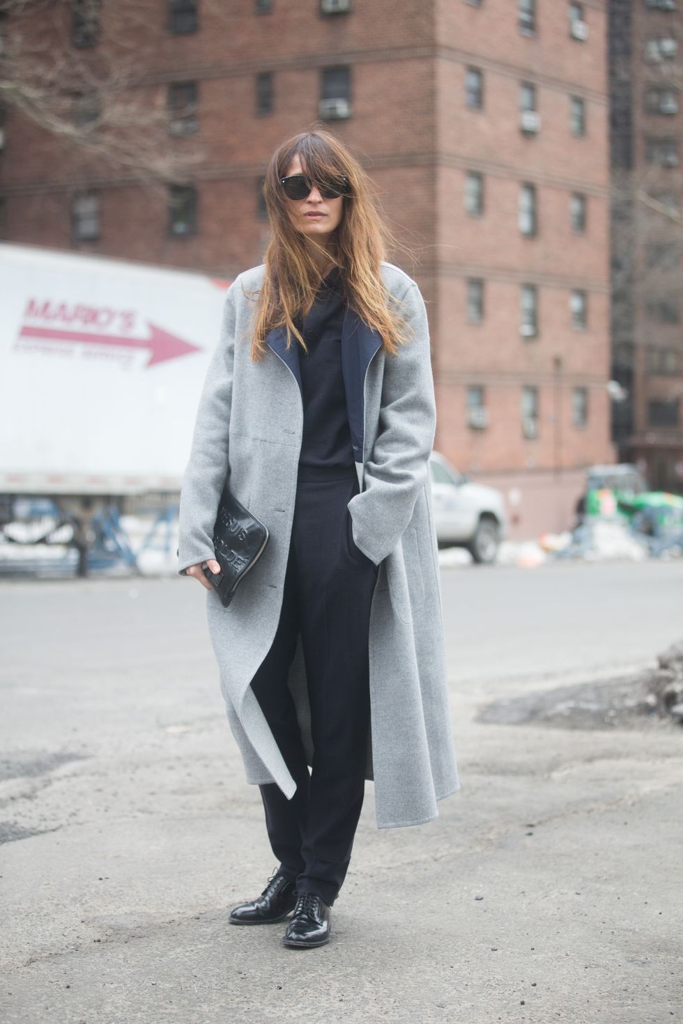 Clothing, Winter, Sleeve, Textile, Sunglasses, Outerwear, Coat, Style, Street fashion, Collar, 