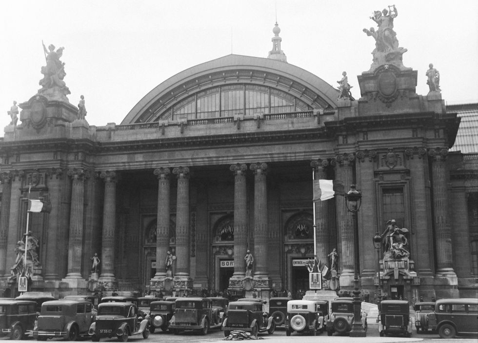 PARIS, FRANCE - SEPTEMBER: Paris Auto Show at the Grand Palais in September 1929 in Paris, France. (Photo by Gamma-Keystone via Getty Images)
