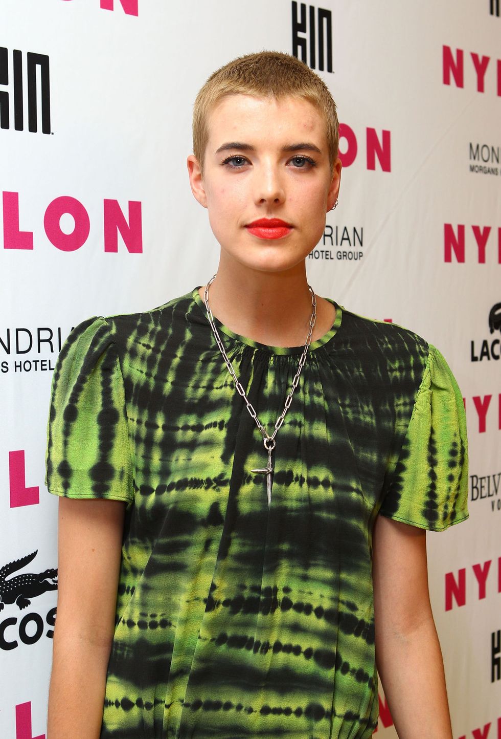 <p>Model, actress, and singer Agyness Deyn enjoyed a lot of attention when she debuted her edgy buzz cut in 2010. </p>