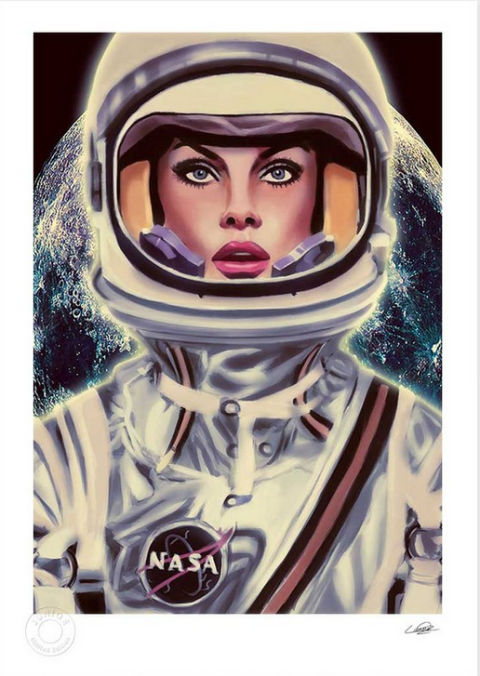 Animation, Art, Space, Painting, Fictional character, Illustration, Astronaut, Drawing, Cg artwork, Costume design, 