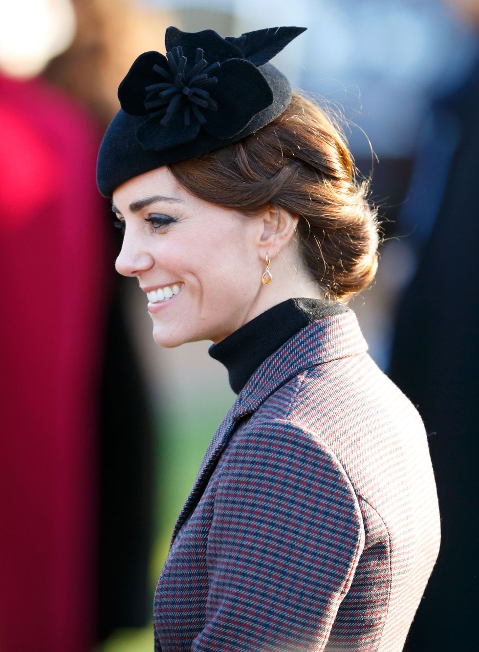 Kate Middleton Best Hairstyles - woven with hat