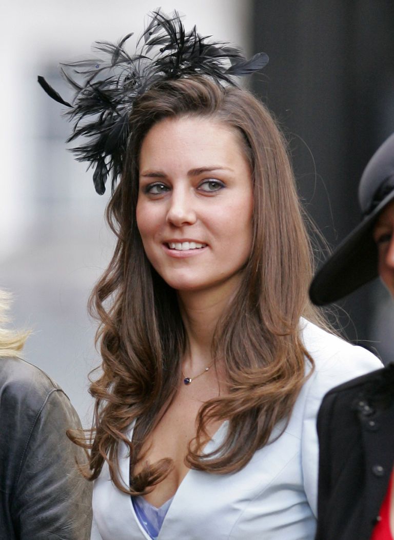 Kate Middleton Best Hairstyles - black feather fascinator