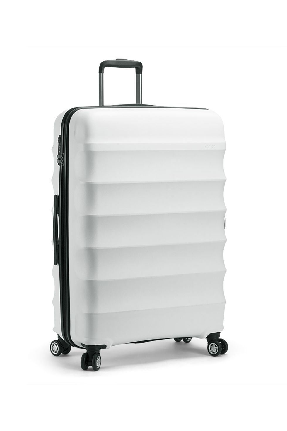 <p>They've been in business for more than a century, so what more do you need to know? But just in case, their Juno model has a rep for being ultra light and roomy.&nbsp;</p><p>$177, <a href="http://www.luggagedirect.com.au/antler-juno-79cm-large-lightweight-4-wheel-suitcase-white.html" target="_blank" data-tracking-id="recirc-text-link">luggagedirect.com</a>.</p>