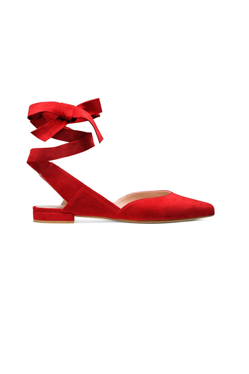 <p>A ballet-style lace up that will keep these va-va-voom&nbsp;sling-backs securely on your feet.&nbsp;</p><p><strong data-redactor-tag="strong" data-verified="redactor">The Supersonic Flat, $398; <a href="http://www.stuartweitzman.com/products/supersonic/?DepartmentId=160&amp;DepartmentGroupId=1&amp;ColMatID=30335" target="_blank" data-tracking-id="recirc-text-link">stuartweitzman.com</a>.</strong></p>