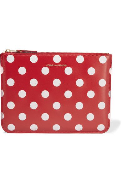 Pattern, Red, Polka dot, Wallet, Rectangle, Design, Coin purse, 