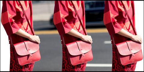 Red, Pink, Street fashion, Fashion, Magenta, Hand, Outerwear, Textile, Photography, Dress, 