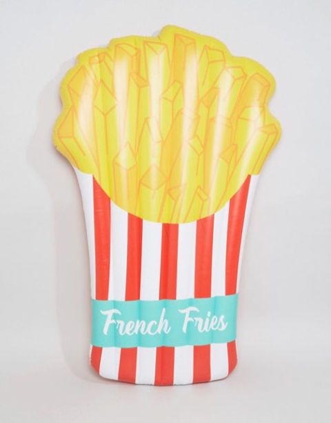 Yellow, Red, Baking cup, French fries, Font, Side dish, 