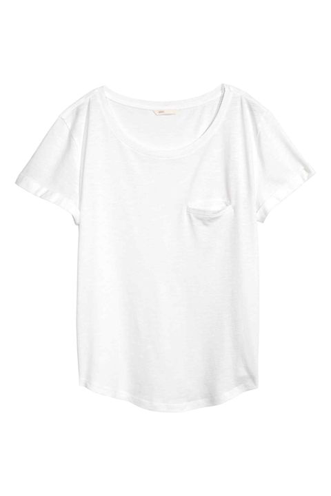 Clothing, White, T-shirt, Sleeve, Blouse, Top, Neck, Crop top, Shirt, 