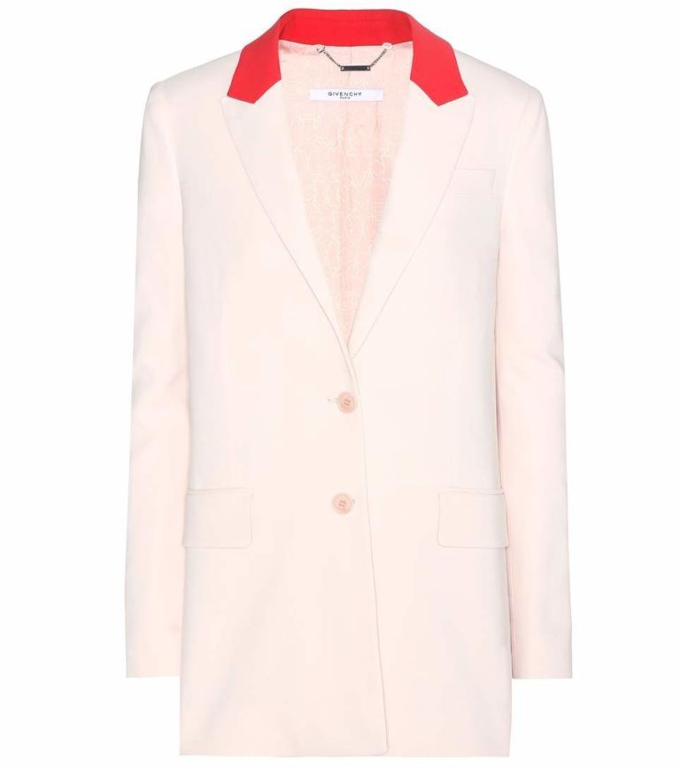 Clothing, Outerwear, Blazer, Jacket, White, Sleeve, Suit, Pink, Formal wear, Collar, 