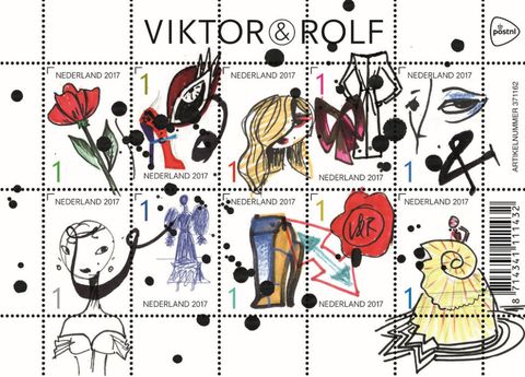 boezem Aanpassingsvermogen Bestaan Viktor & Rolf vieren 25-jarig jubileum met postzegels