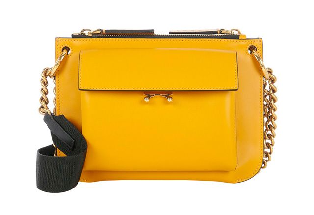Bag, Handbag, Yellow, Orange, Fashion accessory, Leather, Shoulder bag, Material property, Kelly bag, Coin purse, 