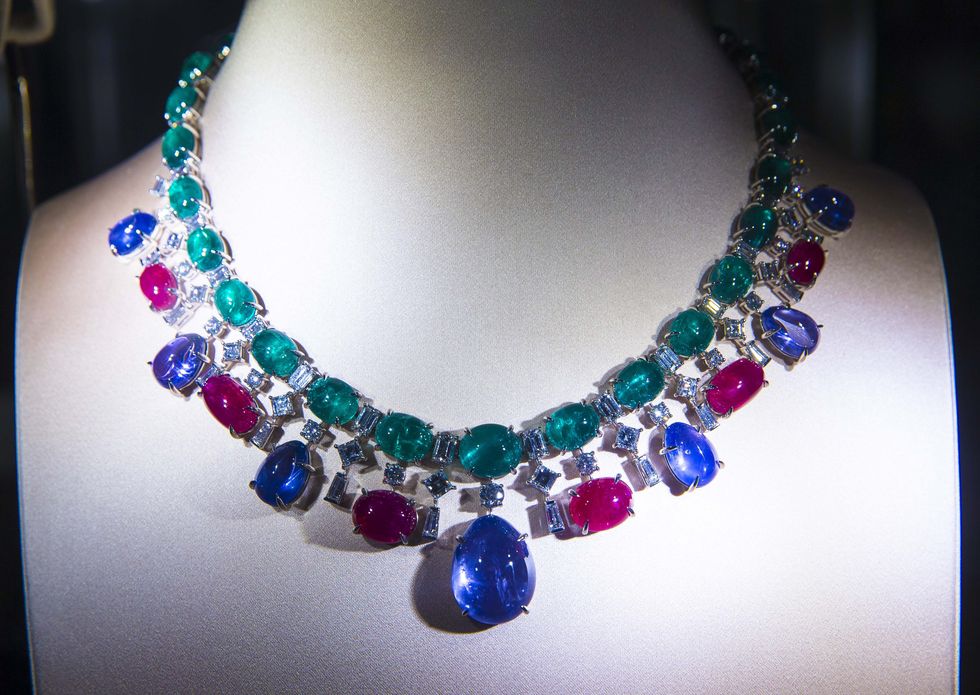 Necklace, Cobalt blue, Jewellery, Blue, Body jewelry, Fashion accessory, Bead, Turquoise, Purple, Jewelry making, 