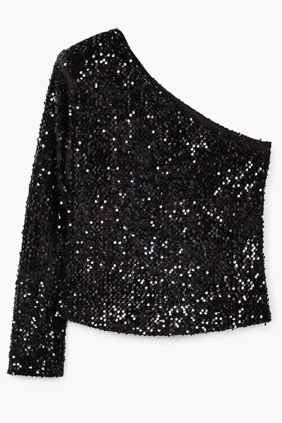 Clothing, Black, Outerwear, Glitter, Crop top, Sleeve, Neck, Blouse, 
