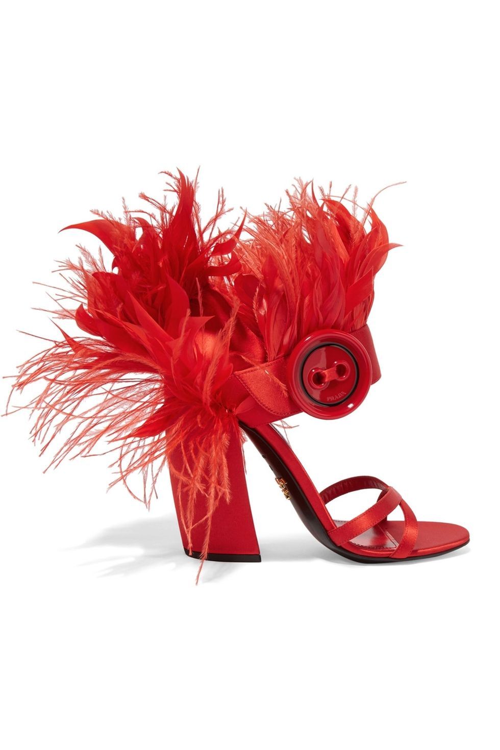 Red, Footwear, Feather, High heels, Pink, Shoe, Cut flowers, Flower, Costume accessory, Sandal, 