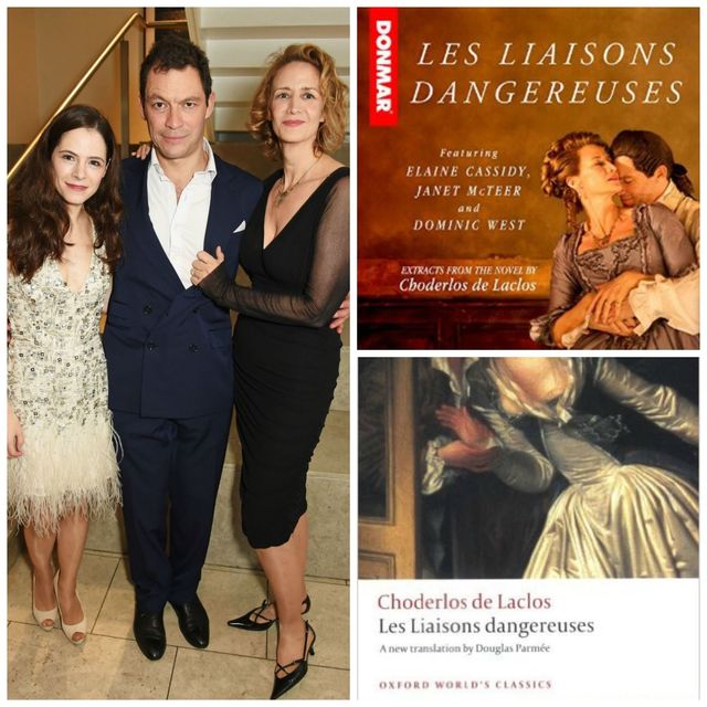 為《危險關係 Les Liaisons Dangereuses》有聲書獻聲的演員（左起）Elaine Cassidy、Dominic West和Janet McTeer 