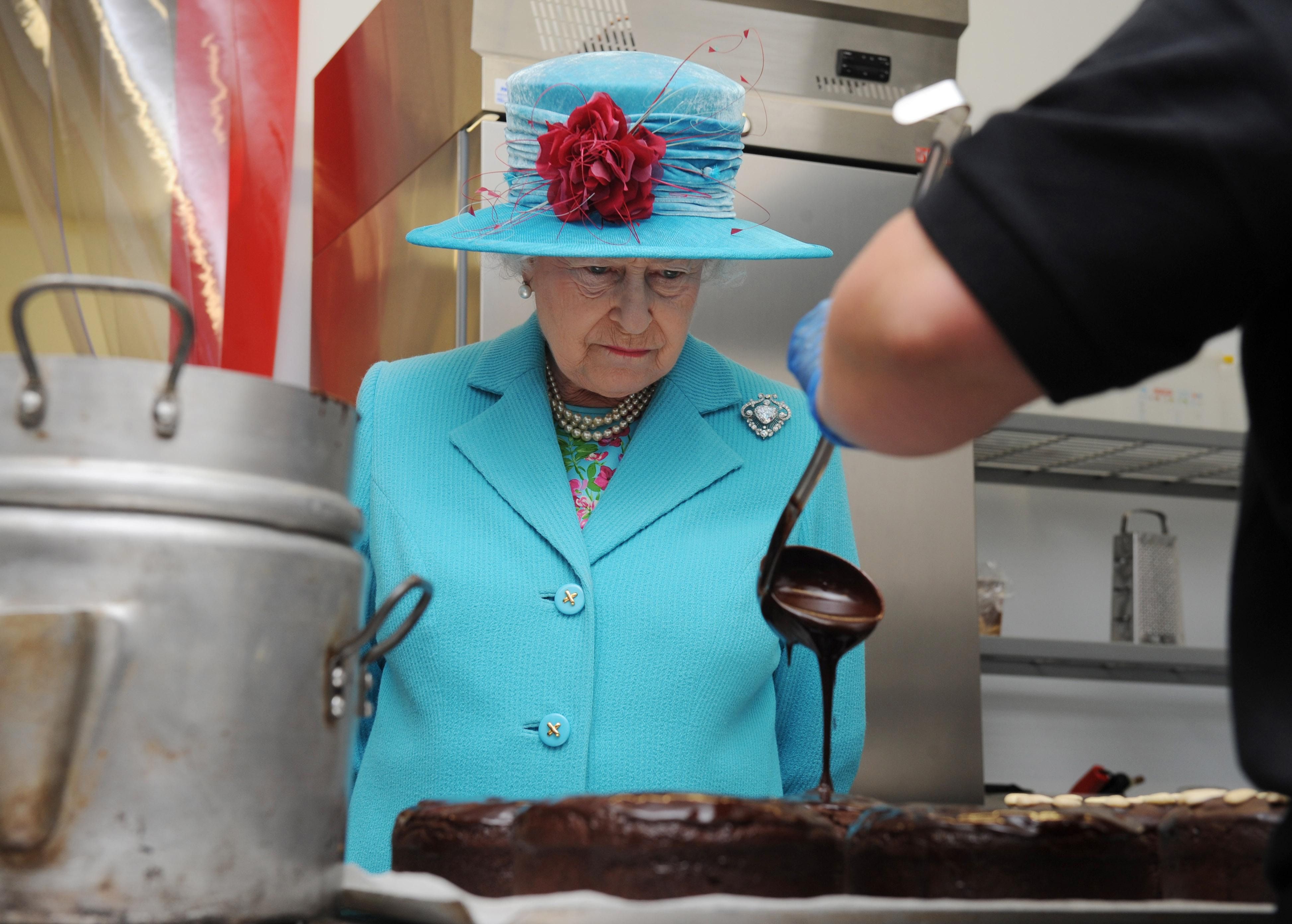 Image result for queen elizabeth eating chocolate