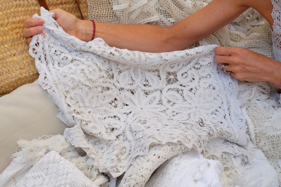 Textile, Lace, Embellishment, Nail, Crochet, Thread, Wedding dress, Pattern, 