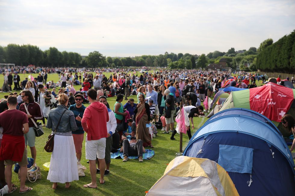 People, Crowd, Social group, Recreation, Tent, Community, Style, Camping, Tarpaulin, Audience, 