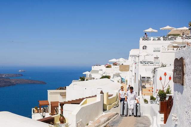 Flowerpot, Town, Tourism, Azure, Sea, Coast, Houseplant, Island, Village, Bay, 