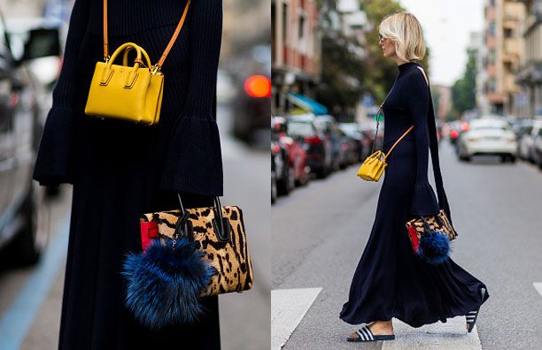 Textile, Bag, Street fashion, Style, Fashion accessory, Fashion, Electric blue, Luggage and bags, Natural material, Fur, 