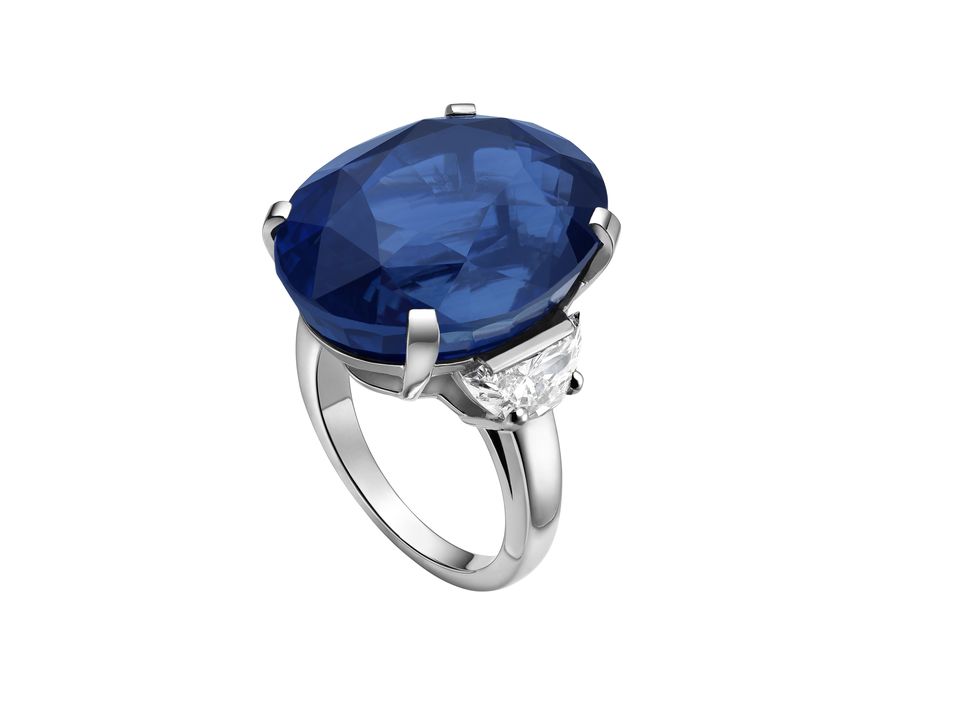 BVLGARI 頂級藍寶石戒指