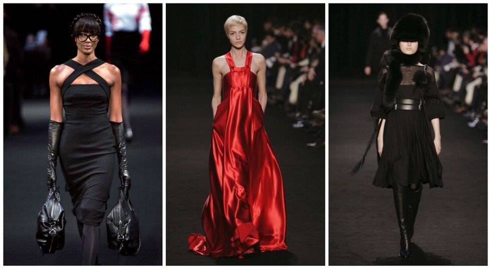 Dress, Red, Formal wear, Style, Fashion model, Fashion, Black, One-piece garment, Waist, Gown, 