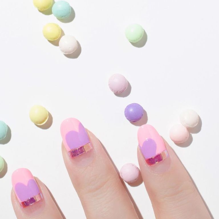 Finger, Colorfulness, Nail, Nail care, Nail polish, Pink, Manicure, Purple, Lavender, Magenta, 