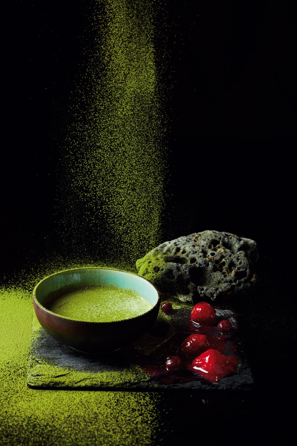 Matcha, Still life photography, Still life, Cup, Mortar and pestle, Green tea, Vegetarian food, Cup, Food, Drink, 