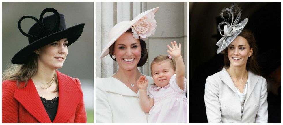 <p>          除了McQueen的伸展台，Philip Treacy的帽飾也在其他地方美麗綻放。將佩戴帽式視為貴族傳統的英國皇室家族，就是Treacy的一大客源，凱特王妃就是這些帽子的擁護者。不同於與McQueen合作時併發出的千奇異想，面對王妃，他用盡最細膩心思與品味，貼合她的優雅婉約，也將她的高貴氣度溫柔捧起，讓王妃在他的帽飾妝點之下更加雋秀迷人。  </p>