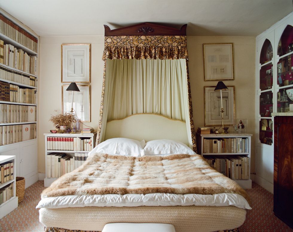 Wood, Room, Bed, Interior design, Property, Textile, Furniture, Shelf, Bedding, Shelving, 