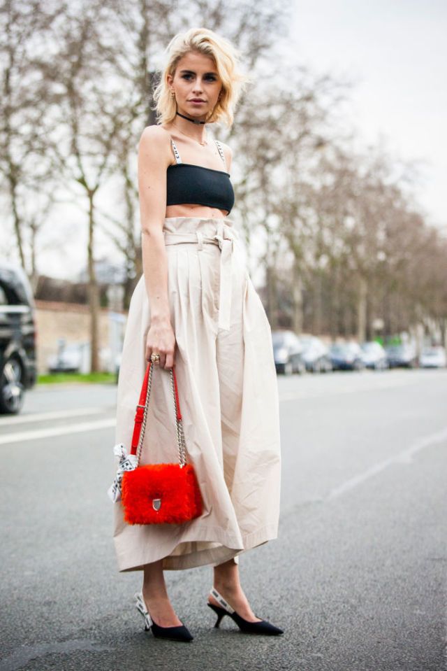 White, Clothing, Street fashion, Shoulder, Dress, Red, Fashion, Pink, Joint, Footwear, 