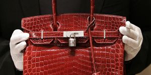 Handbag, Bag, Birkin bag, Fashion accessory, Red, Product, Leather, Beauty, Fashion, Maroon, 