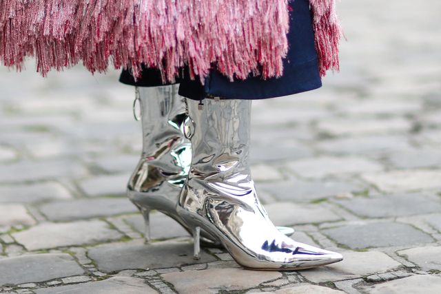 White, Footwear, Pink, Red, Leg, Street fashion, Cobblestone, Shoe, Purple, Human leg, 