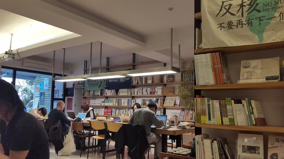 Bookselling, Building, Retail, Café, Interior design, Book, Publication, Library, 