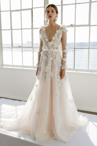 Gown, Wedding dress, Fashion model, Clothing, Dress, Shoulder, Bridal clothing, Bridal party dress, Photograph, A-line, 