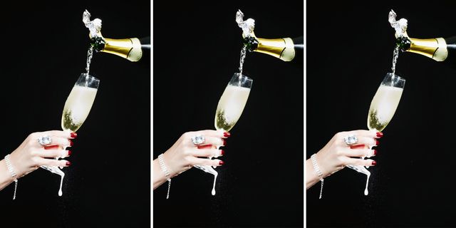 Champagne, Drink, Stemware, Glass, Alcohol, Champagne stemware, Wine bottle, Wine, Wine glass, Glass bottle, 