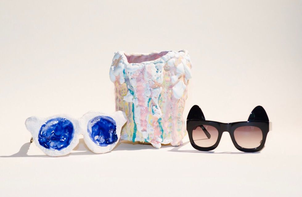 Eyewear, Glasses, Blue, Sunglasses, Product, Personal protective equipment, Vision care, Goggles, Still life photography, Glass, 