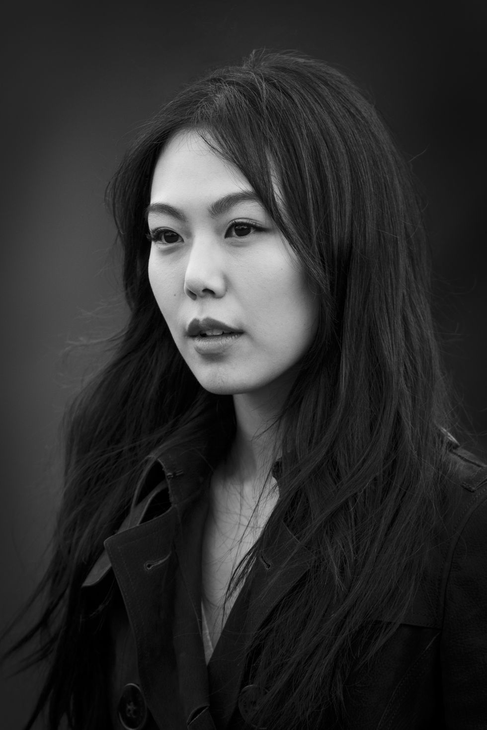 LONDON, ENGLAND - FEBRUARY 23: Actor Kim Min-Hee is photographed on February 23, 2015 while attending Burberry Porsum Fashion show in London, England. (Photo by Tristan Fewings/Getty Images Portrait)
