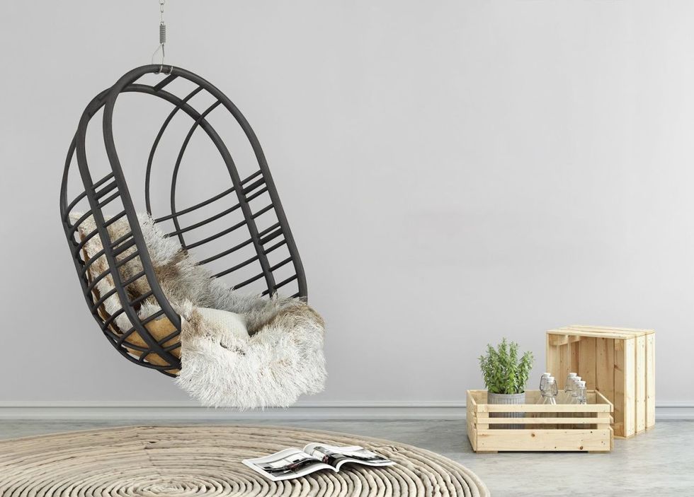Cage, Furniture, Room, Iron, Couch, Table, Bed, Interior design, Wicker, Chair, 