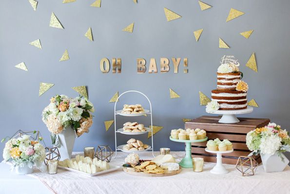 Yellow, Buttercream, Icing, Dessert, Baby shower, Brunch, Food, Party, Sweetness, Table, 