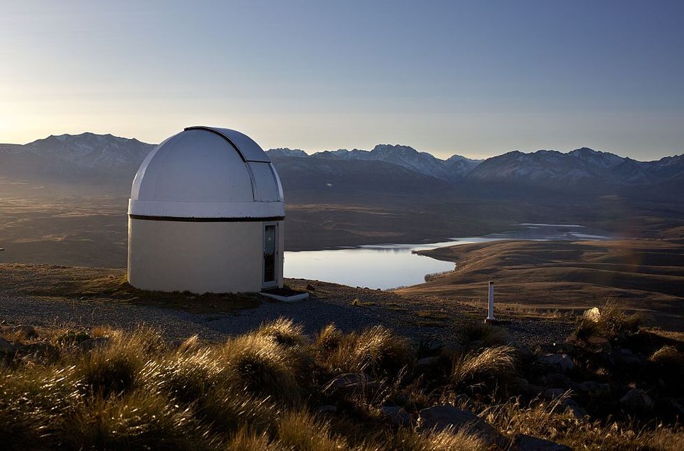 Observatory, Sky, Natural landscape, Ecoregion, Mountain, Fell, Atmosphere, Landscape, Steppe, Cloud, 