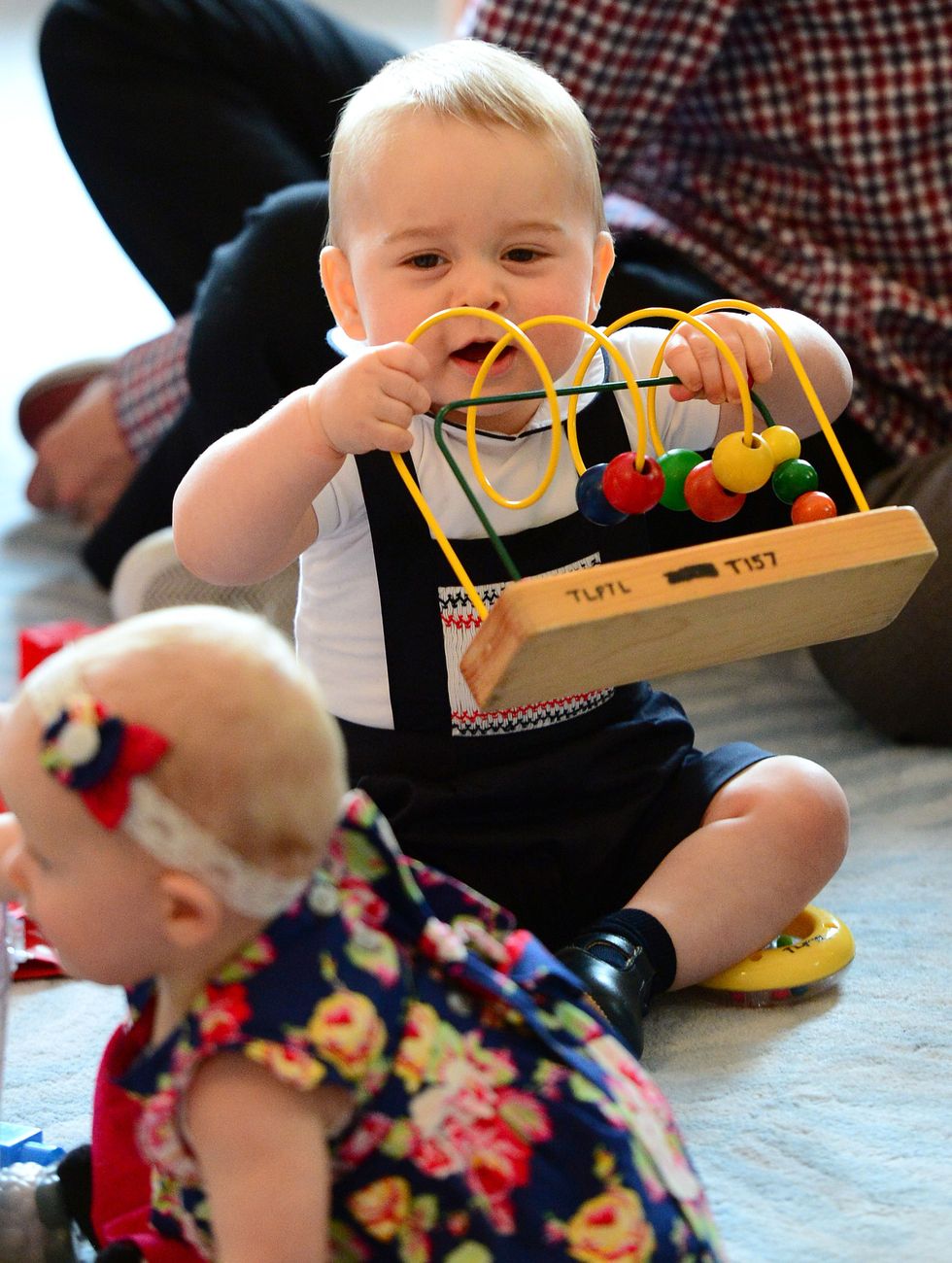 Child, Toddler, Yellow, Play, Fun, Toy, Musical instrument, Baby, Vacation, Party, 