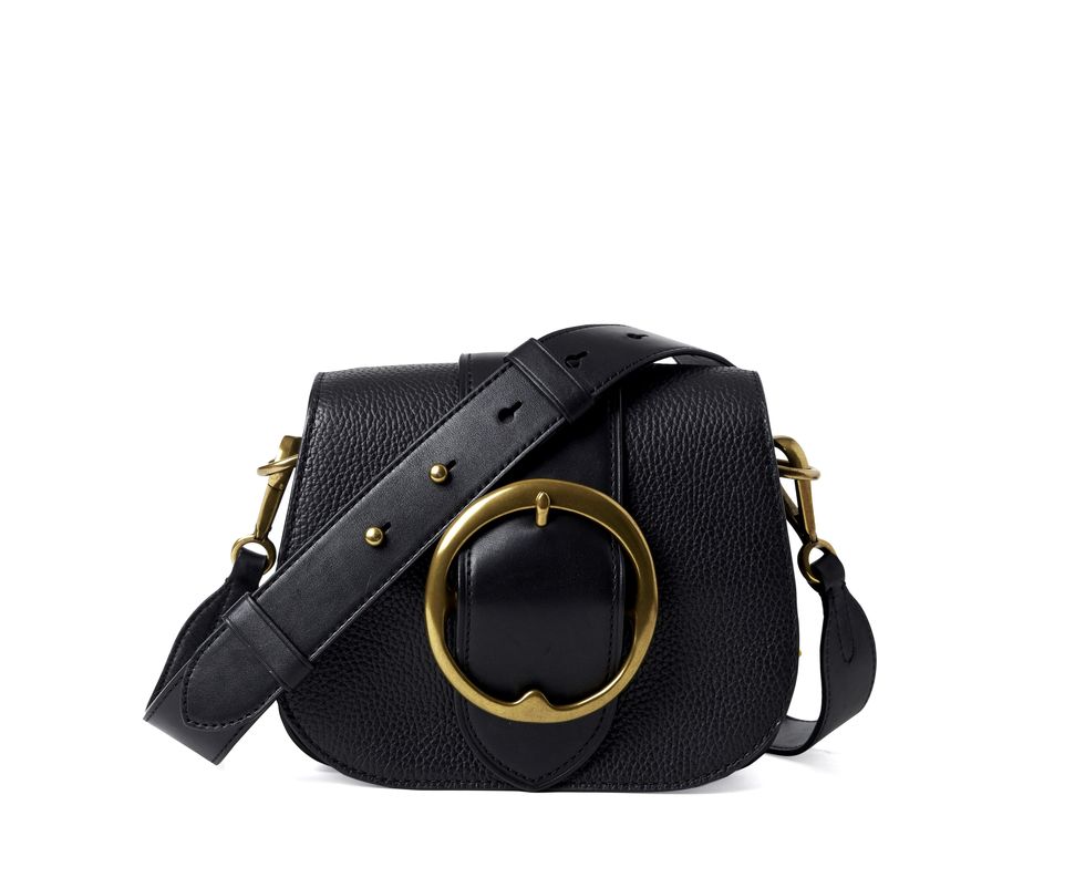 Bag, Handbag, Black, Leather, Fashion accessory, Shoulder bag, Buckle, Strap, Satchel, Messenger bag, 