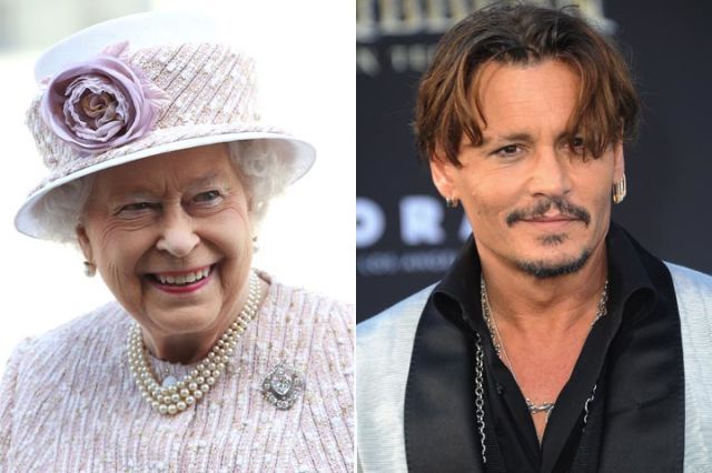 Johnny Depp與英國伊麗莎白女王二世也是隔了20代的表姊弟，兩人都是英格蘭國王愛德華三世的後代子孫。  