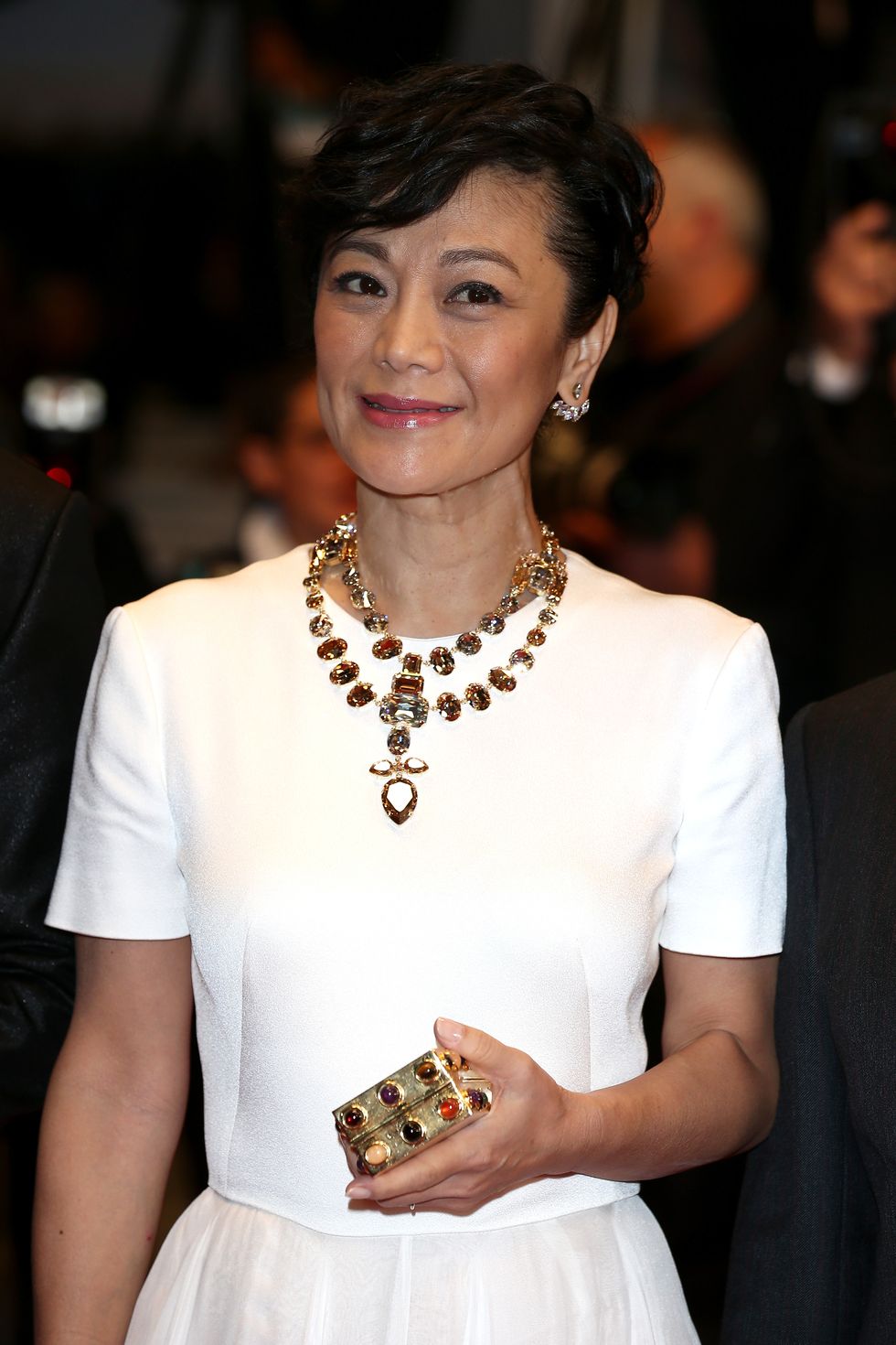 CANNES, FRANCE - MAY 20:  Sylvia Chang attends the Premiere of "Shan He Gu Ran" ("Mountains May Depart") during the 68th annual Cannes Film Festival on May 20, 2015 in Cannes, France.  (Photo by Andreas Rentz/Getty Images)