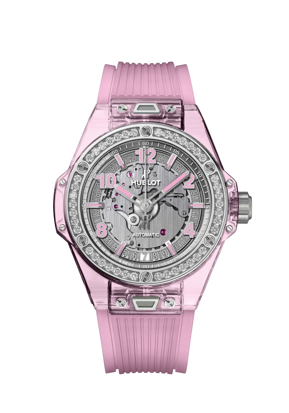 HUBLOT Big Bang One Click系列 粉紅色藍寶石腕錶