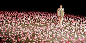People, Crowd, Audience, Performance, Pink, Event, Flower, Plant, Performance art, Font, 
